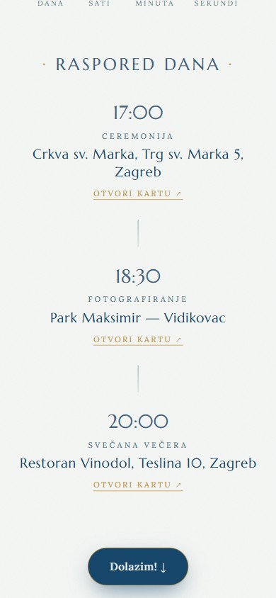 Predložak Adria — detalj pozivnice