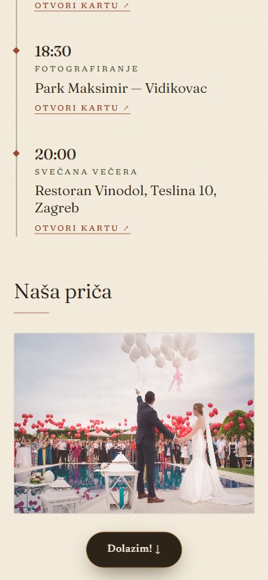 Predložak Toskana — detalj pozivnice
